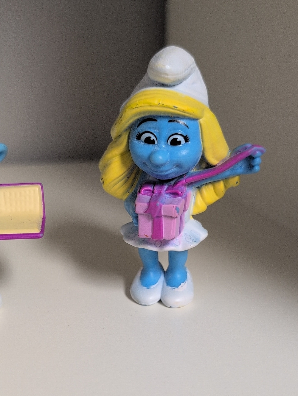 Smurf Figures Set Of 4 McDonald's 3" Smurfs Smurfette Brainy(2) Clumsy 2011 2013 - Picture 5 of 14